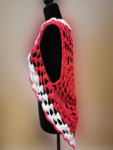 Load image into Gallery viewer, Crochet Boho-Chic Shrug, Circular Long Cocoon Vest