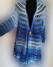 Load image into Gallery viewer, Blue Ombre Cardigan