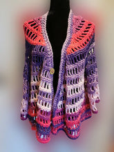Load image into Gallery viewer, Purple and Pink Ombre Cardigan