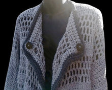 Load image into Gallery viewer, Grey Long Cardigan, Plus size Jacket