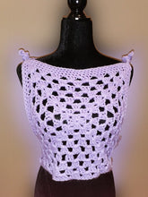 Load image into Gallery viewer, Granny Top, Granny Square Crop Top, Crochet Boho Top, Sweater Vest