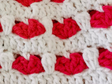 Load image into Gallery viewer, Heart Hat with Matching Cowl Set, Adult Love Hat and Scarf, Handmade Hat & Cowl Set