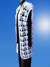 Load image into Gallery viewer, Open Lace Vest in White Opalescent