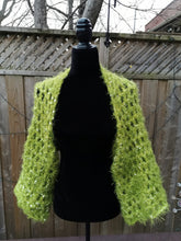Load image into Gallery viewer, Hygge Soft Cocoon Shrug in Shimmery Green, Plus Size