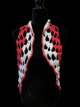 Load image into Gallery viewer, Crochet Boho-Chic Shrug, Circular Long Cocoon Vest