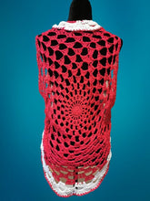 Load image into Gallery viewer, Crochet Boho-Chic Shrug, Circular Long Cocoon Vest
