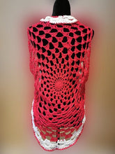 Load image into Gallery viewer, Crochet Boho-Chic Shrug, Circular Long Cocoon Vest