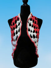 Load image into Gallery viewer, Crochet Boho-Chic Shrug, Circular Long Cocoon Vest