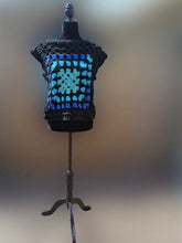 Load image into Gallery viewer, Granny Square Vest, 1970's Retro Vest, Reversible Sweater Vest, Granny Square Cardigan