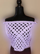 Load image into Gallery viewer, Granny Top, Granny Square Crop Top, Crochet Boho Top, Sweater Vest