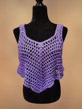 Load image into Gallery viewer, Crocheted Crop Tank Top, Cover Up