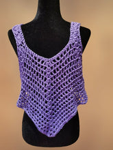 Load image into Gallery viewer, Crocheted Crop Tank Top, Cover Up