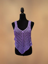 Load image into Gallery viewer, Crocheted Crop Tank Top, Cover Up