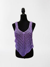 Load image into Gallery viewer, Crocheted Crop Tank Top, Cover Up