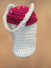 Load image into Gallery viewer, Mushroom Glasses Pouch, Crochet Mushroom Holder, Crochet Purse