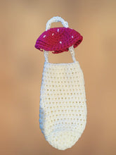 Load image into Gallery viewer, Mushroom Glasses Pouch, Crochet Mushroom Holder, Crochet Purse