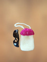Load image into Gallery viewer, Mushroom Glasses Pouch, Crochet Mushroom Holder, Crochet Purse
