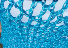 Load image into Gallery viewer, Blue Lacy Crochet Tank Top, Cover Up