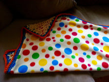 Load image into Gallery viewer, Organic Cotton & Polar Fleece, Handmade Baby Blanket