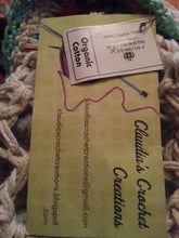 Load image into Gallery viewer, Organic Cotton, Crochet Baby Blanket backed with Flannel