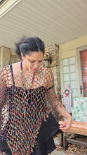 Load image into Gallery viewer, String of Pearls Poncho PATTERN  - Crochet Top PATTERN -  Sizes: Small - XL
