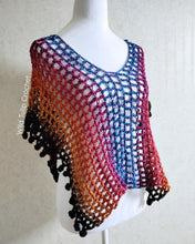 Load image into Gallery viewer, String of Pearls Poncho PATTERN  - Crochet Top PATTERN -  Sizes: Small - XL
