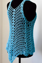 Load image into Gallery viewer, French Crochet Lacy Tank Top PATTERN: Easy Design, Sizes S-XXL (PDF Download)
