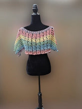 Load image into Gallery viewer, Crochet Pompom Crop Top
