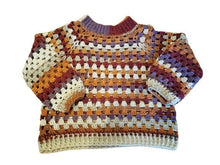 Load image into Gallery viewer, Oversized Granny Square Crochet Cardigan, Handmade Jumpers
