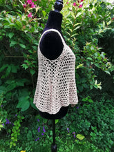 Load image into Gallery viewer, Crochet Lacy Tank Top, Crochet Cover Up - S-L

