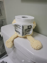 Load image into Gallery viewer, Reading Toilet Paper (double roll) Holder Buddy, Bathroom Decor, Funny Gift
