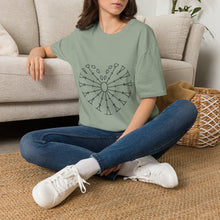 Load image into Gallery viewer, Crochet Heart Tee  | Abstract Radial Heart design T-Shirt
