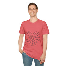 Load image into Gallery viewer, Crochet Heart Tee  | Abstract Radial Heart design T-Shirt
