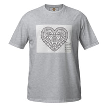 Load image into Gallery viewer, Crochet Heart Short-Sleeve Unisex T-Shirt - Made in Ontario, Canada
