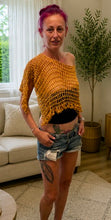 Load image into Gallery viewer, String of Pearls Poncho PATTERN  - Crochet Top PATTERN -  Sizes: Small - XL
