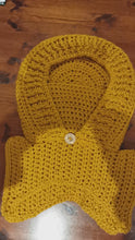 Load and play video in Gallery viewer, Gold Matrixx Hood, Crochet Matrixx Cowl, TikTok Viral Matrixx Cowl, Hooded Cowl
