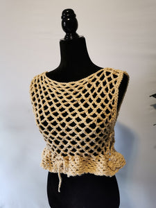 Flower Power Crop Top, Cover Up by Claudia's Crochet Creations