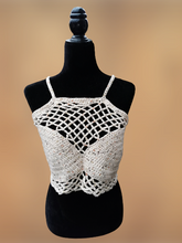 Load image into Gallery viewer, Marina Festival Top, Mermaid Top, Rave Top, Festival Top, Crochet Top
