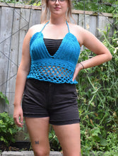 Load image into Gallery viewer, Country Festival Top - Crochet Boho-Chic Crop Top
