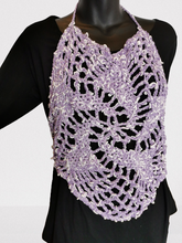 Load image into Gallery viewer, Crochet HalterTop, Crochet Spiral Boho-Chic Top

