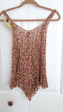 Load image into Gallery viewer, Bronze Crocheted Cover Up, Tank Top, Crochet Dress
