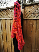 Load image into Gallery viewer, Hygge Soft Cocoon Shrug in Oranges and Reds, Plus Size

