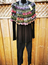 Load image into Gallery viewer, Crochet Boho Cape, Short Shawl
