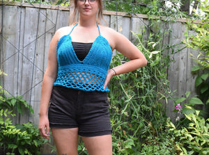 Country Festival Top - Crochet Boho-Chic Crop Top