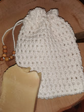 Load image into Gallery viewer, Natural White Cotton Pouch Crochet
