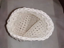 Load image into Gallery viewer, Natural White Cotton Pouch Crochet
