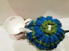 Load image into Gallery viewer, Vintage Tea Pot Cozy, Blue/Green
