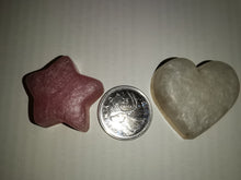 Load image into Gallery viewer, 6 pieces - Puff HEARTS and Puff STARS, 6 Worry Stones, Home Decor
