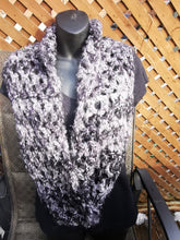 Load image into Gallery viewer, Soft Grey Infinity Scarf - Charcoal, Black
