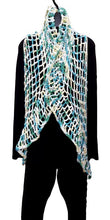 Load image into Gallery viewer, Crochet Boho-Chic Circular Long Cocoon Vest
